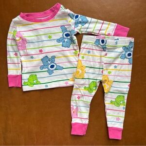 Care Bears Cotton Striped Pajamas, 18-24mo
